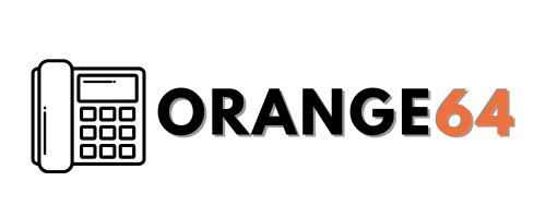 Orange64 black and orange logo
